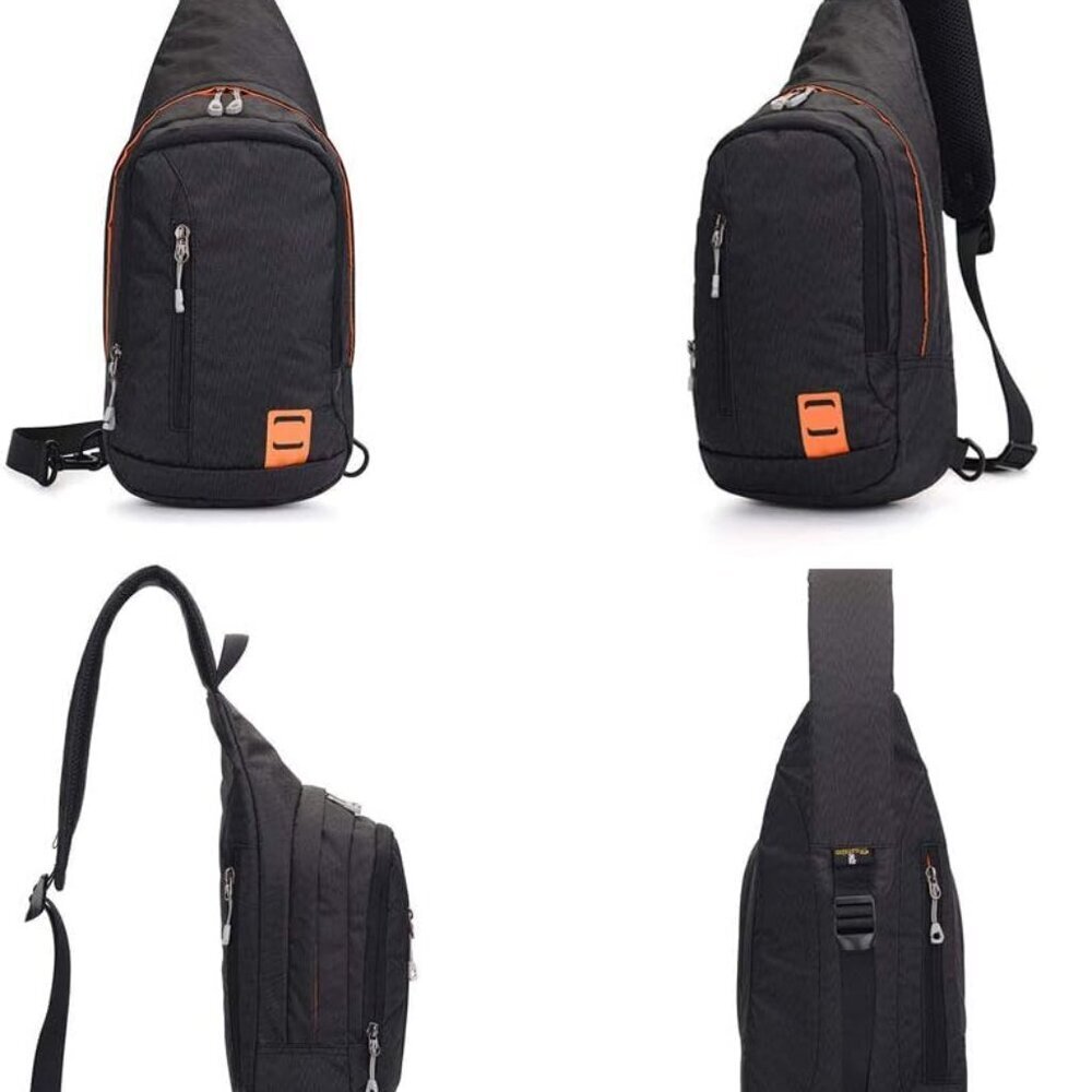 Small Waterproof Nylon Sling Backpack Unisex Cros… - image 5